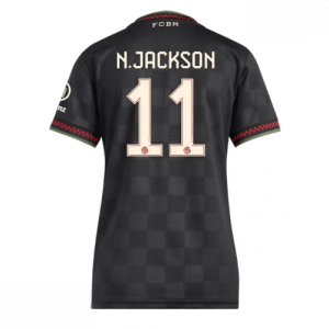 Echipament fotbal Bayern Munich Nicolas Jackson #11 Tricou Treilea 2025-26 pentru femei mânecă scurtă