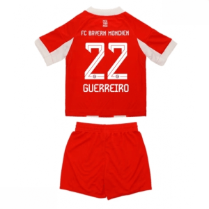 Echipament fotbal Bayern Munich Raphael Guerreiro #22 Tricou Acasa 2025-26 pentru copii set fotbal