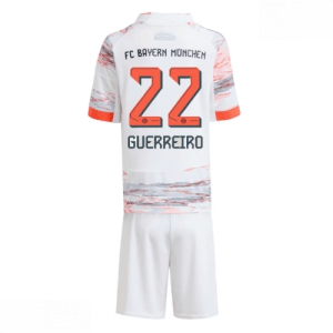 Echipament fotbal Bayern Munich Raphael Guerreiro #22 Tricou Deplasare 2025-26 pentru copii set fotbal