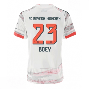 Echipament fotbal Bayern Munich Sacha Boey #23 Tricou Deplasare 2025-26 pentru femei mânecă scurtă