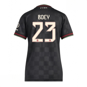 Echipament fotbal Bayern Munich Sacha Boey #23 Tricou Treilea 2025-26 pentru femei mânecă scurtă