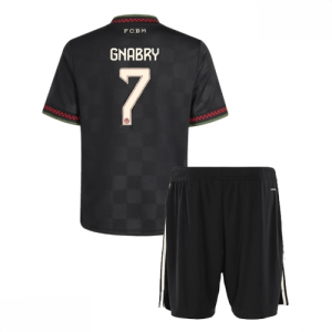 Echipament fotbal Bayern Munich Serge Gnabry #7 Tricou Treilea 2025-26 pentru copii set fotbal