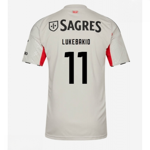 Echipament fotbal Benfica Dodi Lukebakio #11 Tricou Deplasare 2025-26 pentru bărbați 1 Echipament fotbal Benfica Dodi Lukebakio #11 Tricou Deplasare 2025-26 pentru bărbați