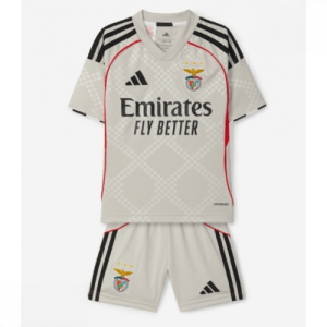 Echipament fotbal Benfica Tricou Deplasare 2025-26 pentru copii tricou și pantaloni