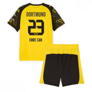 Echipament fotbal Borussia Dortmund Emre Can #23 Tricou Acasa 2025-26 pentru copii set fotbal
