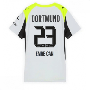 Echipament fotbal Borussia Dortmund Emre Can #23 Tricou Deplasare 2025-26 pentru femei mânecă scurtă