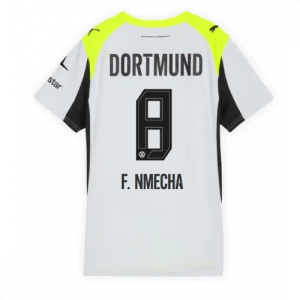 Echipament fotbal Borussia Dortmund Felix Nmecha #8 Tricou Deplasare 2025-26 pentru femei mânecă scurtă