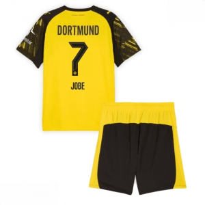 Echipament fotbal Borussia Dortmund Jobe Bellingham #7 Tricou Acasa 2025-26 pentru copii set fotbal