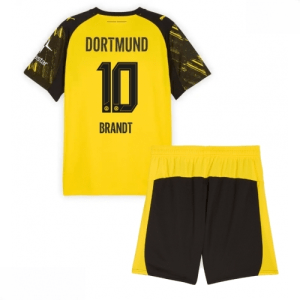 Echipament fotbal Borussia Dortmund Julian Brandt #10 Tricou Acasa 2025-26 pentru copii set fotbal