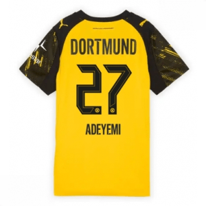 Echipament fotbal Borussia Dortmund Karim Adeyemi #27 Tricou Acasa 2025-26 pentru femei mânecă scurtă