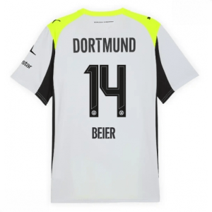 Echipament fotbal Borussia Dortmund Maximilian Beier #14 Tricou Deplasare 2025-26 pentru bărbați