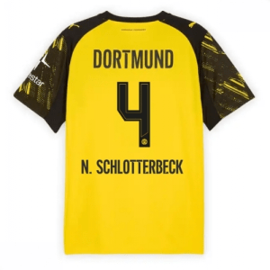Echipament fotbal Borussia Dortmund Nico Schlotterbeck #4 Tricou Acasa 2025-26 pentru bărbați
