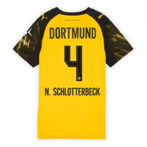Echipament fotbal Borussia Dortmund Nico Schlotterbeck #4 Tricou Acasa 2025-26 pentru femei mânecă scurtă
