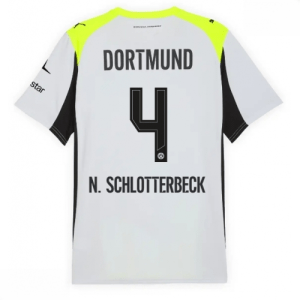 Echipament fotbal Borussia Dortmund Nico Schlotterbeck #4 Tricou Deplasare 2025-26 pentru bărbați