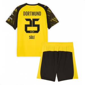 Echipament fotbal Borussia Dortmund Niklas Sule #25 Tricou Acasa 2025-26 pentru copii set fotbal