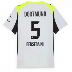 Echipament fotbal Borussia Dortmund Ramy Bensebaini #5 Tricou Deplasare 2025-26 pentru bărbați