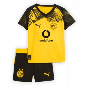 Echipament fotbal Borussia Dortmund Tricou Acasa 2025-26 pentru copii set fotbal