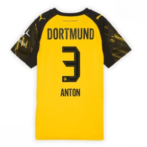 Echipament fotbal Borussia Dortmund Waldemar Anton #3 Tricou Acasa 2025-26 pentru femei mânecă scurtă