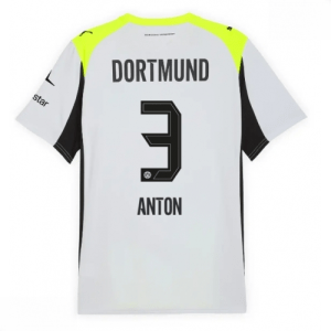 Echipament fotbal Borussia Dortmund Waldemar Anton #3 Tricou Deplasare 2025-26 pentru bărbați