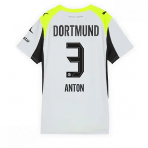 Echipament fotbal Borussia Dortmund Waldemar Anton #3 Tricou Deplasare 2025-26 pentru femei mânecă scurtă