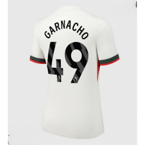 Echipament fotbal Chelsea Alejandro Garnacho #49 Tricou Deplasare 2025-26 pentru femei mânecă scurtă