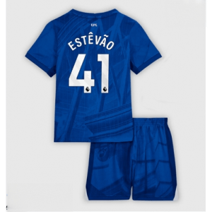 Ieftine Echipament fotbal Chelsea Estevao Willian #41 Tricou Acasa 2025-26 pentru copii + șort