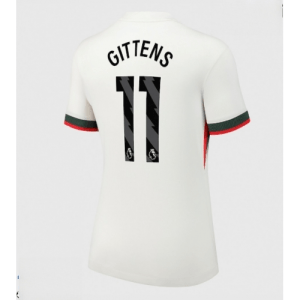 Echipament fotbal Chelsea Jamie Gittens #11 Tricou Deplasare 2025-26 pentru femei mânecă scurtă
