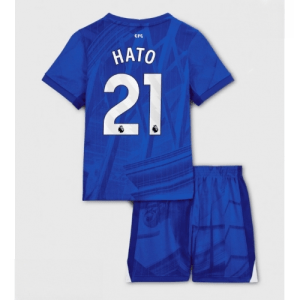 Ieftine Echipament fotbal Chelsea Jorrel Hato #21 Tricou Acasa 2025-26 pentru copii + șort