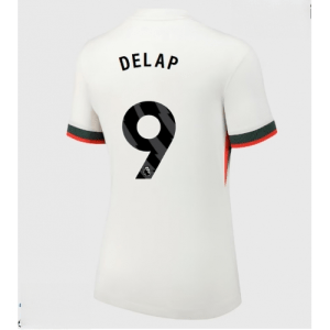 Echipament fotbal Chelsea Liam Delap #9 Tricou Deplasare 2025-26 pentru femei mânecă scurtă