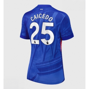 Echipament fotbal Chelsea Moises Caicedo #25 Tricou Acasa 2025-26 pentru femei mânecă scurtă