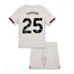 Ieftine Echipament fotbal Chelsea Moises Caicedo #25 Tricou Deplasare 2025-26 pentru copii + șort