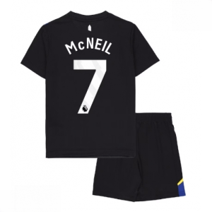 Echipament fotbal Everton Dwight McNeil #7 Tricou Treilea 2025-26 pentru copii tricou și pantaloni