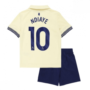 Echipament fotbal Everton Iliman Ndiaye #10 Tricou Deplasare 2025-26 pentru copii tricou și pantaloni