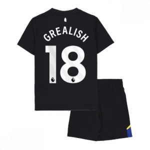 Echipament fotbal Everton Jack Grealish #18 Tricou Treilea 2025-26 pentru copii tricou și pantaloni