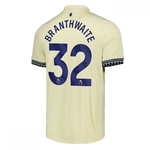Echipament fotbal Everton Jarrad Branthwaite #32 Tricou Deplasare 2025-26 pentru bărbați 1 Echipament fotbal Everton Jarrad Branthwaite #32 Tricou Deplasare 2025-26 pentru bărbați