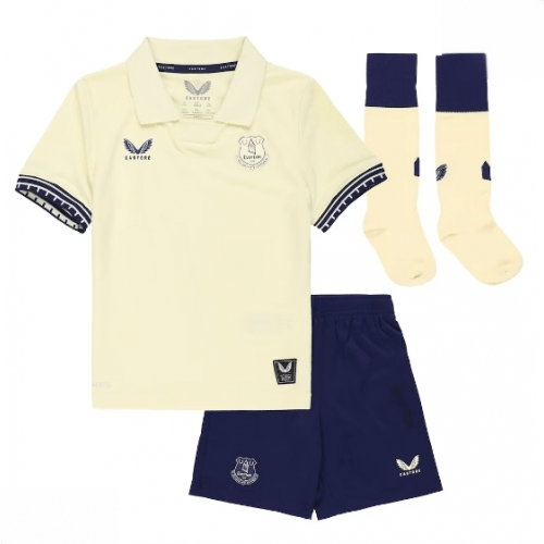 Echipament fotbal Everton Jarrad Branthwaite #32 Tricou Deplasare 2025-26 pentru copii tricou și pantaloni 2 Echipament fotbal Everton Jarrad Branthwaite #32 Tricou Deplasare 2025-26 pentru copii tricou și pantaloni - imagine 2