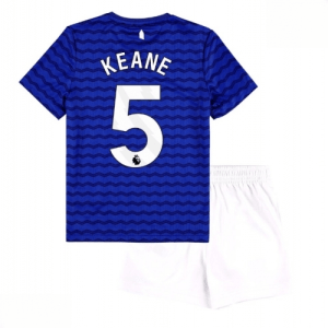Echipament fotbal Everton Michael Keane #5 Tricou Acasa 2025-26 pentru copii tricou și pantaloni