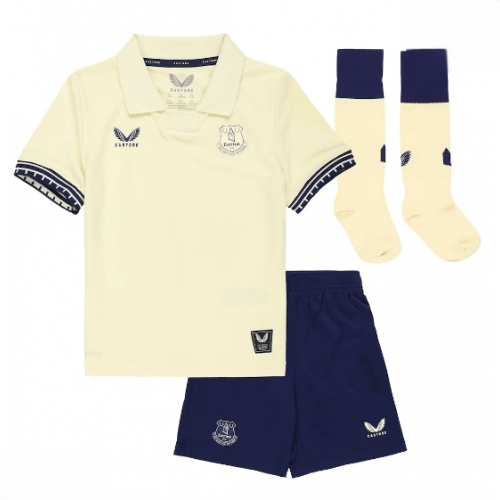 Echipament fotbal Everton Thierno Barry #11 Tricou Deplasare 2025-26 pentru copii tricou și pantaloni 2 Echipament fotbal Everton Thierno Barry #11 Tricou Deplasare 2025-26 pentru copii tricou și pantaloni - imagine 2