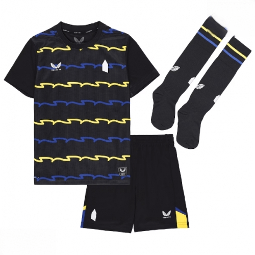 Echipament fotbal Everton Thierno Barry #11 Tricou Treilea 2025-26 pentru copii tricou și pantaloni 2 Echipament fotbal Everton Thierno Barry #11 Tricou Treilea 2025-26 pentru copii tricou și pantaloni - imagine 2