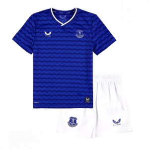 Echipament fotbal Everton Tricou Acasa 2025-26 pentru copii tricou și pantaloni