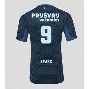 Echipament fotbal Feyenoord Ayase Ueda #9 Tricou Deplasare 2025-26 pentru bărbați
