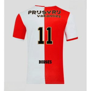 Echipament fotbal Feyenoord Goncalo Borges #11 Tricou Acasa 2025-26 pentru bărbați