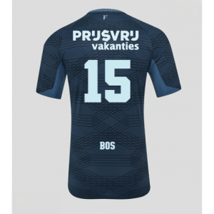 Echipament fotbal Feyenoord Jordan Bos #15 Tricou Deplasare 2025-26 pentru bărbați