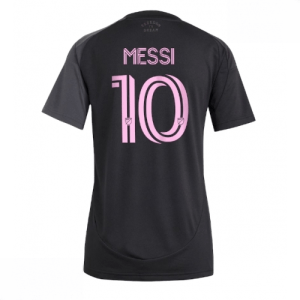 Echipament fotbal Inter Miami Lionel Messi #10 Tricou Deplasare 2025-26 pentru femei mânecă scurtă