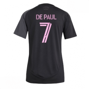 Echipament fotbal Inter Miami Rodrigo De Paul #7 Tricou Deplasare 2025-26 pentru femei mânecă scurtă