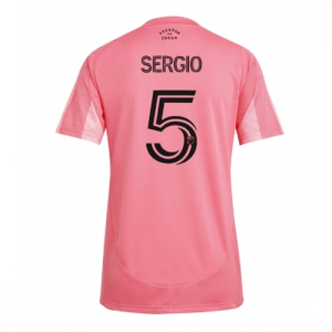 Echipament fotbal Inter Miami Sergio Busquets #5 Tricou Acasa 2025-26 pentru femei mânecă scurtă