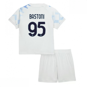Echipament fotbal Inter Milan copii Alessandro Bastoni #95 Tricou Deplasare 2025-26 tricou + șort