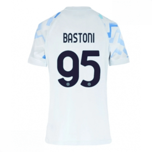 Echipament fotbal Inter Milan Alessandro Bastoni #95 Tricou Deplasare 2025-26 pentru femei mânecă scurtă