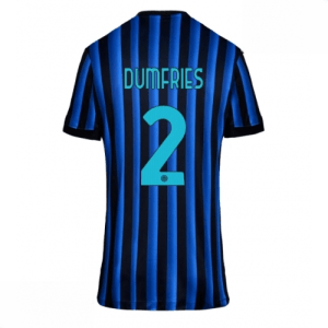 Echipament fotbal Inter Milan Denzel Dumfries #2 Tricou Acasa 2025-26 pentru femei mânecă scurtă