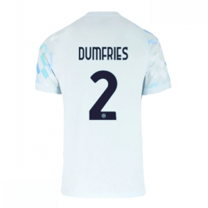 Echipament fotbal Inter Milan Denzel Dumfries #2 Tricou Deplasare 2025-26 pentru bărbați